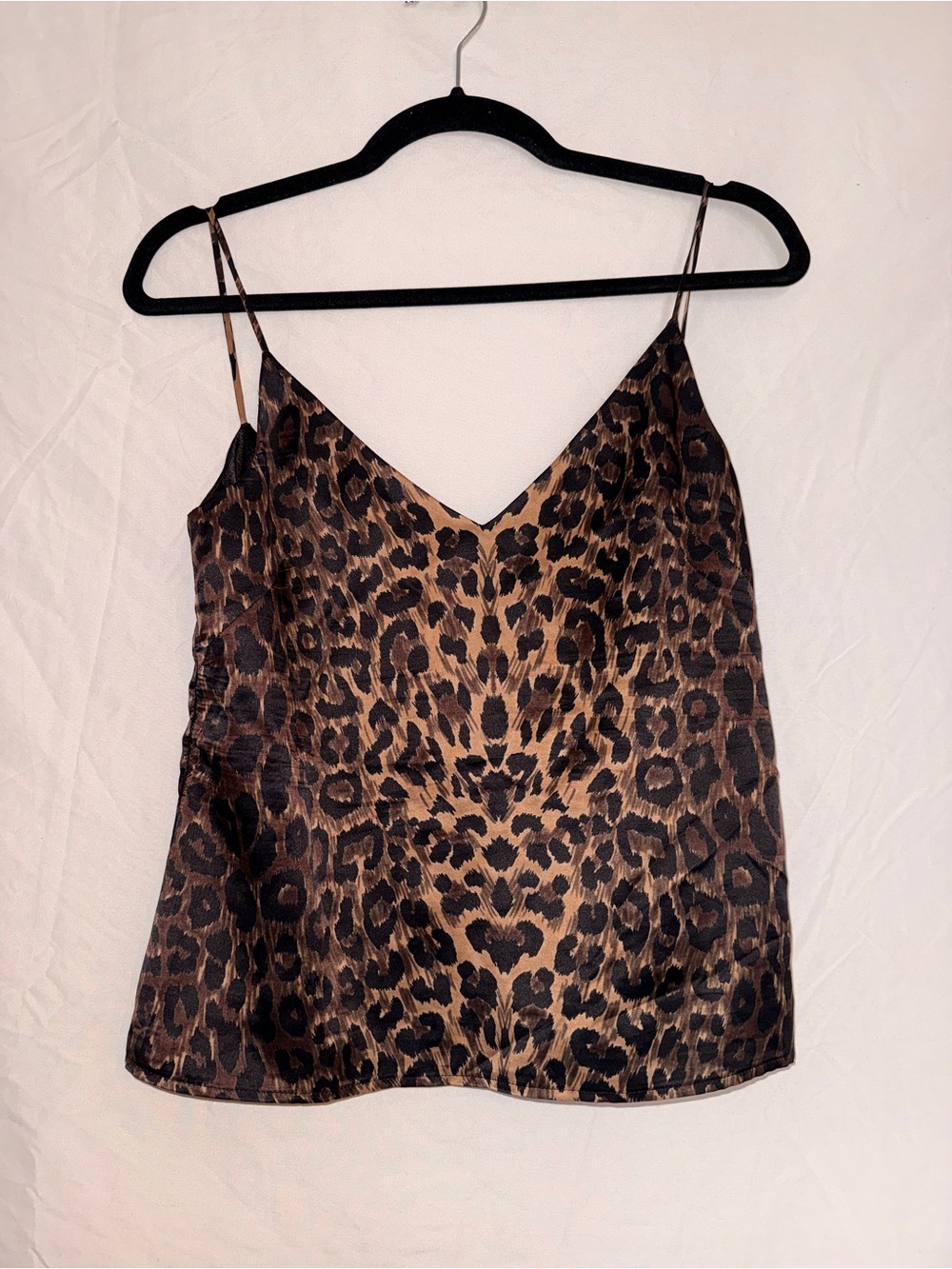 Galvan London 100% Silk Leopard Camisole Top US 4 Flaw